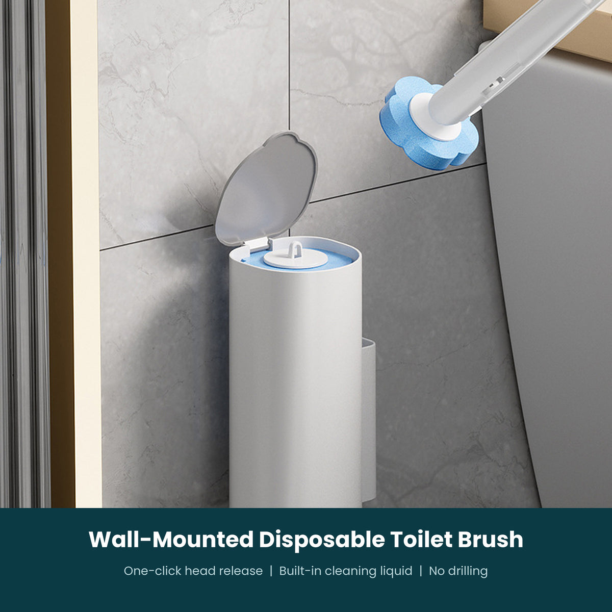 Disposable Toilet Cleaning Brush Refills – Helps Prevent Bacterial Buildup
