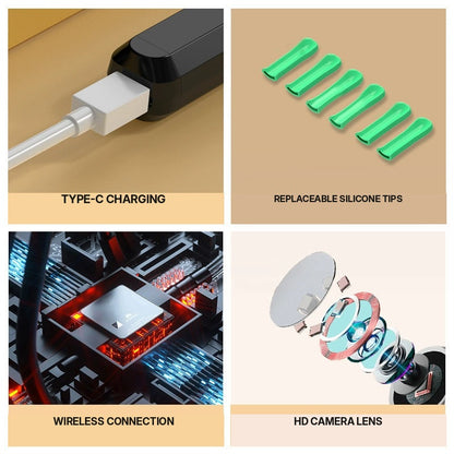 8-Piece Smart Ear Cleaner Kit — Camera Viewing, LED Light & Replaceable Silicone Tips
