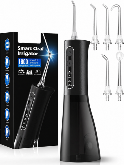 Portable Rechargeable Oral Irrigator for Daily Cleaning, Braces and Travel