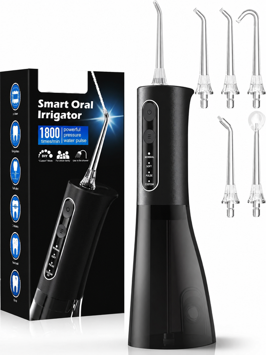 Portable Rechargeable Oral Irrigator for Daily Cleaning, Braces and Travel