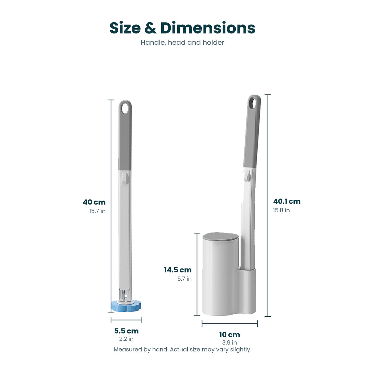 Disposable Toilet Cleaning Brush Refills – Helps Prevent Bacterial Buildup