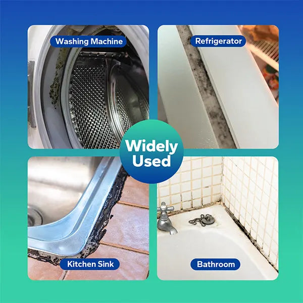 Heavy-Duty Mold Stain Remover, Deep-Cleaning Gel for Bathroom Grout, Sink Seals, Toilet Gaps, and Refrigerator Gaskets