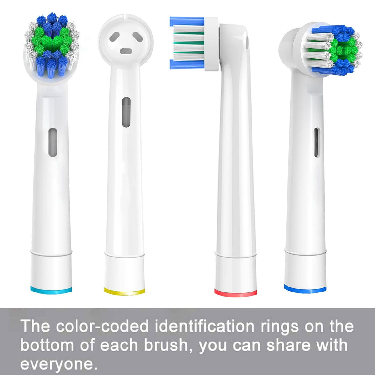 Replacement Brush Heads for Compatible Electric Toothbrush Handles