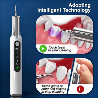 Plaque Remover for Teeth–5 Modes, LED, USB-C 4Tips Adult Teeth Cleaning Kit