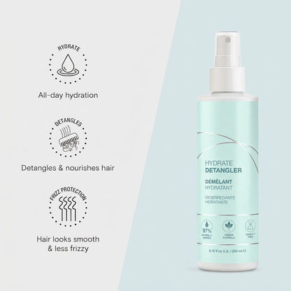 Hydrate Leave-In Detangling Spray – 97% Naturally Derived & Sulfate-Free