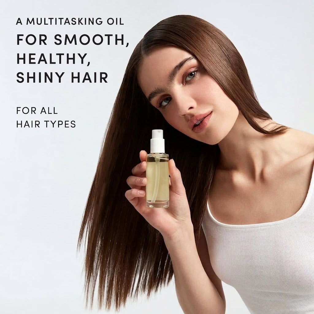 Lightweight Heat Protectant & Anti-Frizz Hair Oil